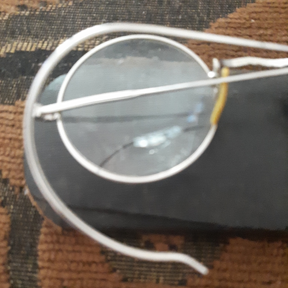 Vintage Glasses Round Shape Silver Frames - image 3